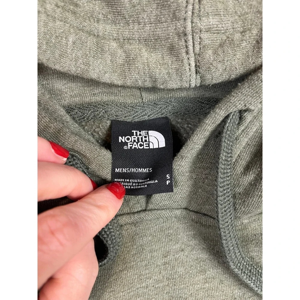 The North Face Mens Half Dome Pullover Hoodie Green Heather Small‎ Logo 0585